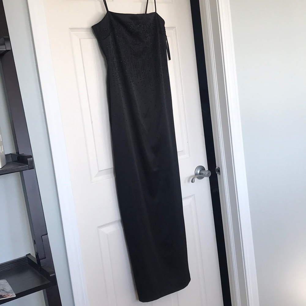 Long black evening dress